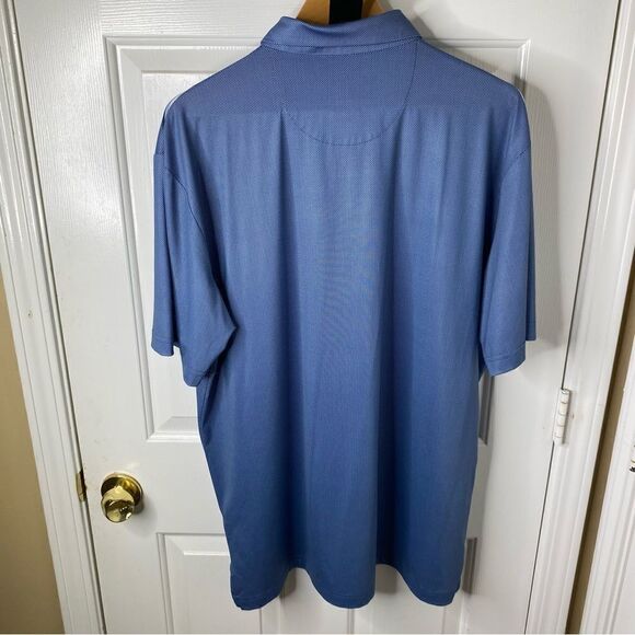 Callaway Polo Shirt Opti-Dri Cornflower Blue Stripe Cooling Golf Shirt Large - Picture 5 of 5